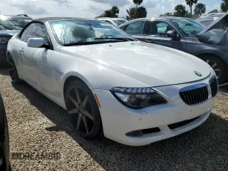 2009 BMW 6 Series 650i with VIN WBAEB53589CX64448, listed as a Copart auction lot 73867784 with 80,795 mi miles and Salvage Title. Bid and sale history available at carsss.com. Image 4.