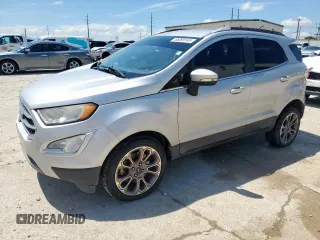 2019 Ford EcoSport Titanium z VIN MAJ6S3KL5KC267638, wystawiony jako Copart lot #55093145 z przebiegiem 164 526 mil mil oraz Szkody całkowita. Historia ofert i sprzedaży dostępna na DreamBid. Obrazek 1.