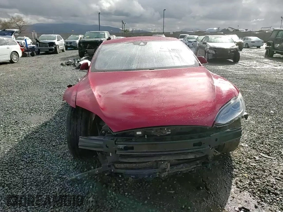 2015 Tesla Model S 85D with VIN 5YJSA1E23FF115854, listed as a Copart auction lot 48938485 with 96,596 mi miles and Salvage Title. Bid and sale history available at carsss.com. Image 10.