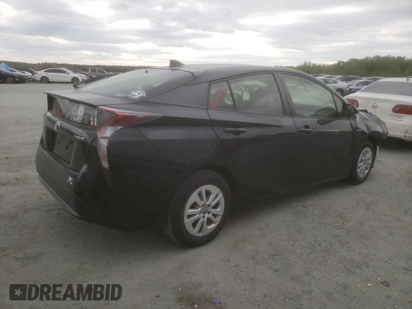 2016 Toyota Prius Two with VIN JTDKBRFU1G3509055, listed as a Copart auction lot 51541075 with 92,364 mi miles and Salvage Title. Bid and sale history available at DreamBid. Image 3.