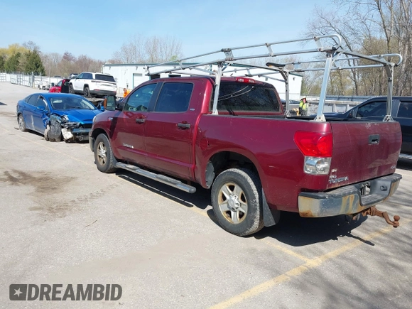 2007 Toyota Tundra SR5 with VIN 5TBDV54117S487602, listed as a IAAI auction lot 42106287 with 214,725 mi miles. Bid and sale history available at carsss.com. Image 3.