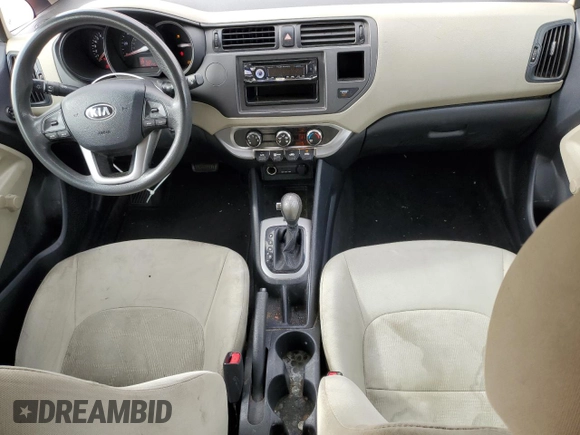 2013 Kia Rio LX with VIN KNADM5A32D6210014, listed as a Copart auction lot 86190454 with 160,175 mi miles and Salvage Title. Bid and sale history available at carsss.com. Image 8.