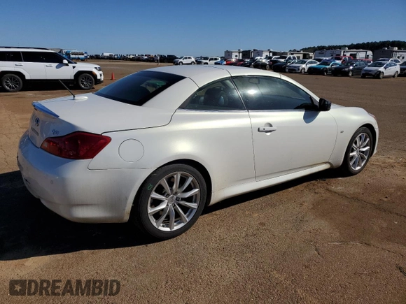2014 Infiniti Q60 with VIN JN1CV6FE6EM901221, listed as a Copart auction lot 48051285 with 117,304 mi miles and Salvage Title. Bid and sale history available at DreamBid. Image 3.