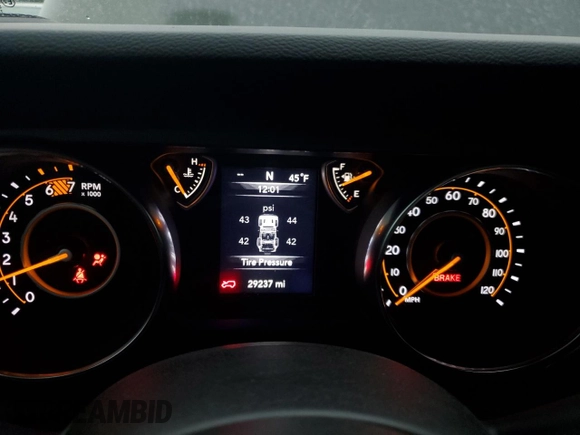 2023 Jeep Wrangler Sport S with VIN 1C4HJXDG1PW504242, listed as a Copart auction lot 83772924 with 29,237 mi miles and Salvage Title. Bid and sale history available at DreamBid. Image 9.