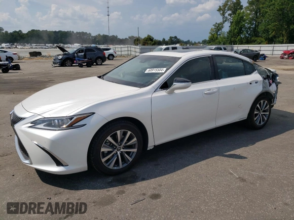 2021 Lexus ES with VIN 58ADA1C19MU007248, listed as a Copart auction lot 68915504 with 47,154 mi miles and Salvage Title. Bid and sale history available at carsss.com. Image 1.