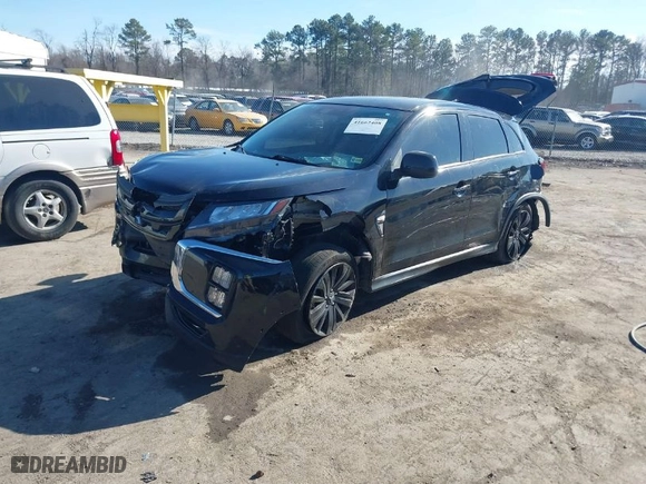 2021 Mitsubishi Outlander Sport ES with VIN JA4ARUAUXMU027301, listed as a IAAI auction lot 41662408 with 80,260 mi miles. Bid and sale history available at carsss.com. Image 2.