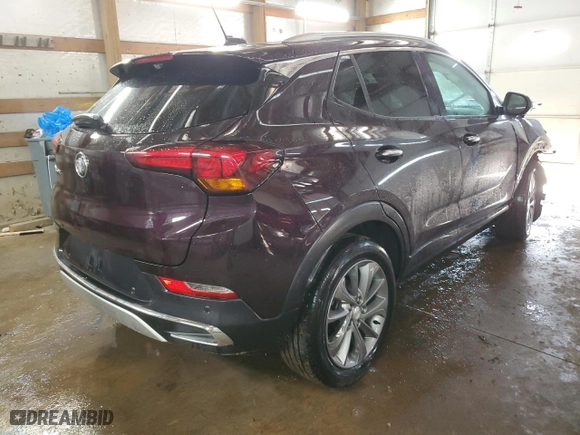 2020 Buick Encore GX Essence with VIN KL4MMGSL6LB101990, listed as a Copart auction lot 44363725 with 57,248 mi miles and Salvage Title. Bid and sale history available at carsss.com. Image 3.