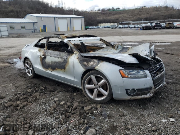 2009 Audi A5 with VIN WAUDK78T09A001754, listed as a Copart auction lot 50574115 with 0 mi miles and Salvage Title. Bid and sale history available at carsss.com. Image 4.