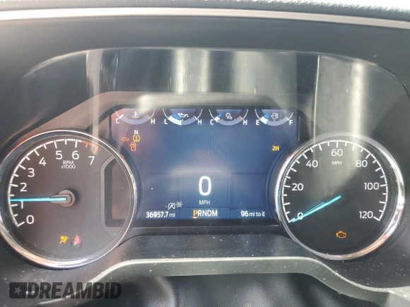 2023 Ford F-150 XL with VIN 1FTFW1E88PFC77984, listed as a Copart auction lot 62222845 with 36,957 mi miles and Salvage title. Bid and sale history available at DreamBid. Image 9.