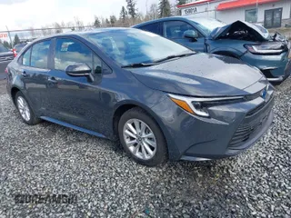 2023 Toyota Corolla Hybrid LE with VIN JTDBCMFE8P3022489, listed as a IAAI auction lot 41766861 with 44,571 mi miles. Bid and sale history available at carsss.com. Image 1.