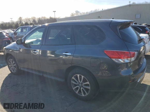 2013 Nissan Pathfinder SV with VIN 5N1AR2MM8DC670060, listed as a Copart auction lot 43708325 with 123,895 mi miles and Salvage Title. Bid and sale history available at carsss.com. Image 2.