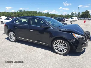 2015 Buick LaCrosse Premium II with VIN 1G4GF5G35FF224943, listed as a Copart auction lot 66377424 with 120,387 mi miles and Salvage Title. Bid and sale history available at DreamBid. Image 4.