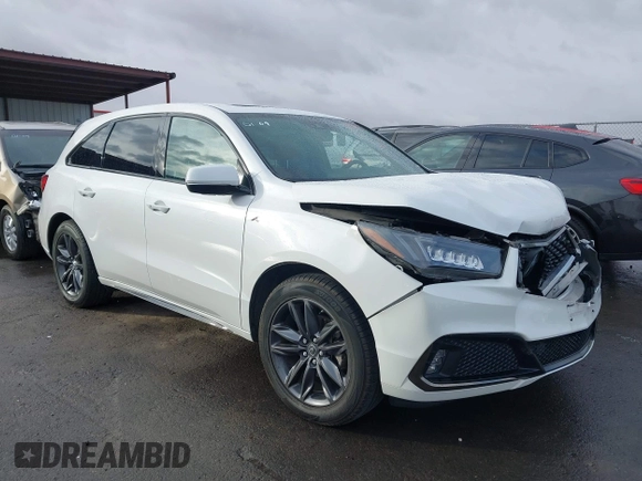 2020 Acura MDX w/Technology/A-Spec Pkg with VIN 5J8YD4H03LL012408, listed as a IAAI auction lot 41289353 with 46,535 mi miles. Bid and sale history available at carsss.com. Image 1.