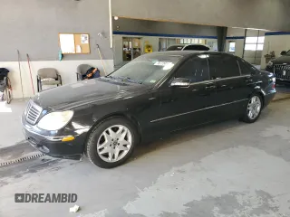 2002 Mercedes-Benz S-Class 4.3L with VIN WDBNG70J42A312708, listed as a Copart auction lot 76772414 with 194,656 mi miles and Clean Title. Bid and sale history available at carsss.com. Image 1.