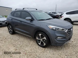 2018 Hyundai Tucson Sport with VIN KM8J33ALXJU771612, listed as a Copart auction lot 44452845 with 94,048 mi miles and Salvage Title. Bid and sale history available at carsss.com. Image 4.