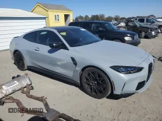 2021 BMW M4 with VIN WBS53AZ00MCH23658, listed as a Copart auction lot 75680694 with 23,816 mi miles and Salvage Title. Bid and sale history available at carsss.com. Image 4.
