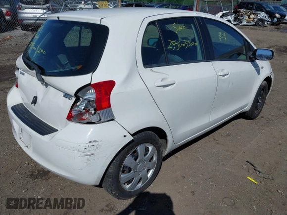 2009 Toyota Yaris with VIN JTDKT903X95244723, listed as a IAAI auction lot 41906848 with Not Provided miles. Bid and sale history available at carsss.com. Image 4.