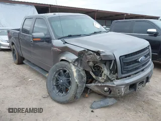 2013 Ford F-150 XL with VIN 1FTFW1EFXDKF59268, listed as a IAAI auction lot 41683951 with 153,454 mi miles. Bid and sale history available at carsss.com. Image 1.