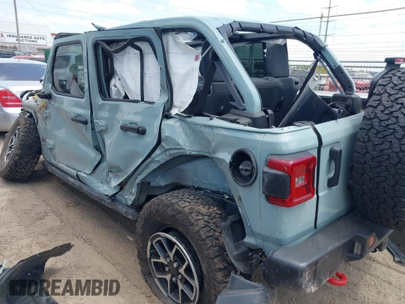 2024 Jeep Wrangler Rubicon with VIN 1C4PJXFG4RW266186, listed as a IAAI auction lot 42043265 with Not provided miles and . Bid and sale history available at DreamBid. Image 3.