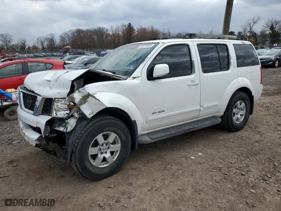 2005 Nissan Pathfinder LE with VIN 5N1AR18WX5C784262, listed as a Copart auction lot 50751655 with 171,796 mi miles and Salvage Title. Bid and sale history available at carsss.com. Image 1.