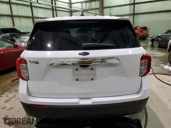 2022 Ford Explorer with VIN 1FMSK7BH2NGB03588, listed as a Copart auction lot 45590645 with 91,453 mi miles and Salvage title. Bid and sale history available at DreamBid. Image 6.