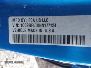 2022 Ram 1500 Rebel z VIN 1C6SRFLT0NN177124, wystawiony jako IAAI lot #41575076 z przebiegiem 40 065 mil mil oraz . Historia ofert i sprzedaży dostępna na DreamBid. Obrazek 9.
