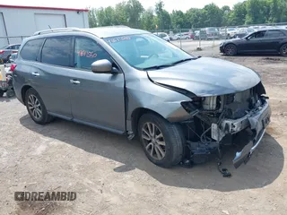 2016 Nissan Pathfinder S with VIN 5N1AR2MMXGC621351, listed as a IAAI auction lot 42612560 with 226,622 mi miles and . Bid and sale history available at DreamBid. Image 1.
