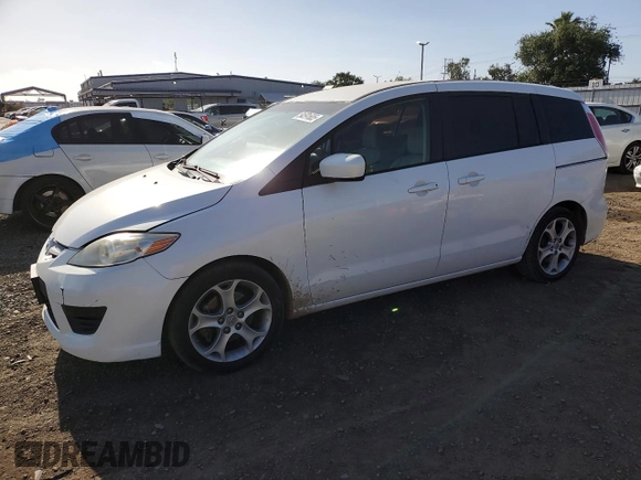 2010 Mazda 5 Sport with VIN JM1CR2WL3A0362695, listed as a Copart auction lot 54591605 with 188,534 mi miles and Salvage title. Bid and sale history available at DreamBid. Image 1.