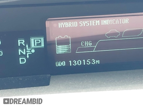 2013 Toyota Prius One with VIN JTDKN3DU6D1729564, listed as a IAAI auction lot 41787817 with 130,153 mi miles. Bid and sale history available at carsss.com. Image 15.