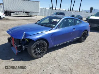 2021 BMW M4 Competition with VIN WBS33AZ03MCG77153, listed as a Copart auction lot 49113644 with 21,147 mi miles and Salvage Title. Bid and sale history available at carsss.com. Image 1.