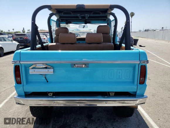 1969 Ford Bronco with VIN U15GLE92472, listed as a Copart auction lot 55164735 with 1,521 mi miles and Salvage title. Bid and sale history available at DreamBid. Image 6.
