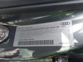 2016 Audi S3 Premium Plus with VIN WAUB1GFF8G1097864, listed as a IAAI auction lot 41507536 with 47,802 mi miles. Bid and sale history available at carsss.com. Image 9.