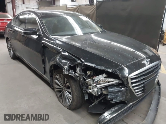 2017 Genesis G80 3.8L z VIN KMHGN4JE4HU175479, wystawiony jako IAAI lot #42161608 z przebiegiem 118 066 mil mil oraz . Historia ofert i sprzedaży dostępna na DreamBid. Obrazek 1.