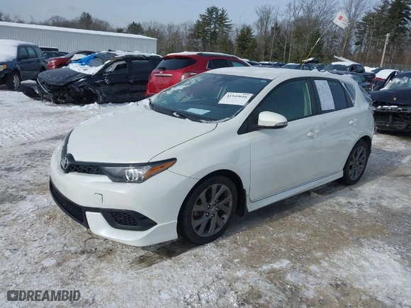 2017 Toyota Corolla iM with VIN JTNKARJE9HJ525578, listed as a IAAI auction lot 41549016 with 66,997 mi miles. Bid and sale history available at carsss.com. Image 2.