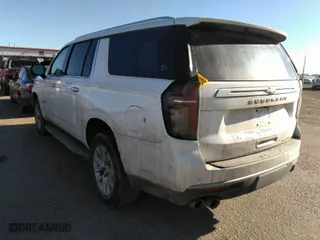 2023 Chevrolet Suburban Premier with VIN 1GNSKFKD7PR542635, listed as a IAAI auction lot 41672529 with 26,409 mi miles. Bid and sale history available at carsss.com. Image 3.