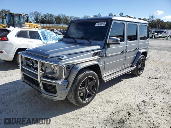 2018 Mercedes-Benz G-Class AMG G 63 with VIN WDCYC7DH4JX287719, listed as a Copart auction lot 76698314 with 45,146 mi miles and Salvage Title. Bid and sale history available at carsss.com. Image 1.