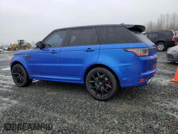 2019 Land Rover Range Rover Sport SVR with VIN SALWZ2SE2KA814838, listed as a Copart auction lot 45405035 with 74,674 mi miles and Salvage Title. Bid and sale history available at DreamBid. Image 2.