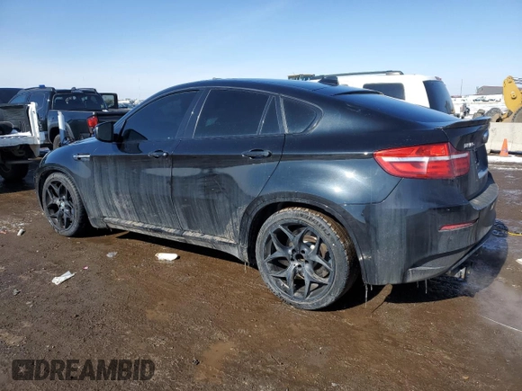 2014 BMW X6 M with VIN 5YMGZ0C50E0C40694, listed as a Copart auction lot 43943305 with 124,104 mi miles and Salvage Title. Bid and sale history available at carsss.com. Image 2.