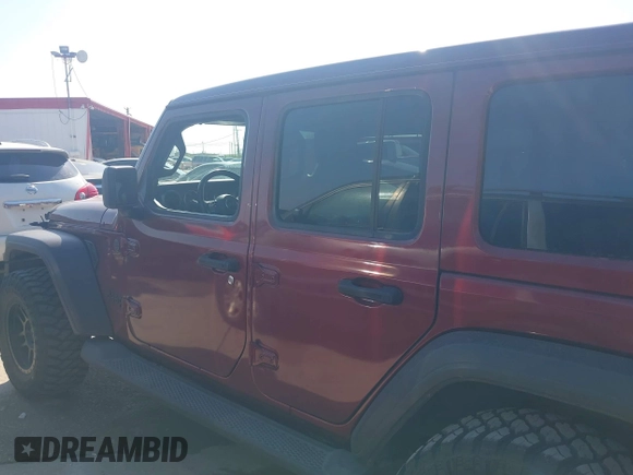 2022 Jeep Wrangler Unlimited High Tide with VIN 1C4HJXDG1NW119356, listed as a IAAI auction lot 41525063 with 18,025 mi miles and . Bid and sale history available at DreamBid. Image 14.