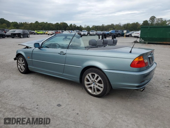 2003 BMW 3 Series 330Ci with VIN WBABS53443EV90528, listed as a Copart auction lot 72203754 with 71,978 mi miles and Salvage Title. Bid and sale history available at carsss.com. Image 2.