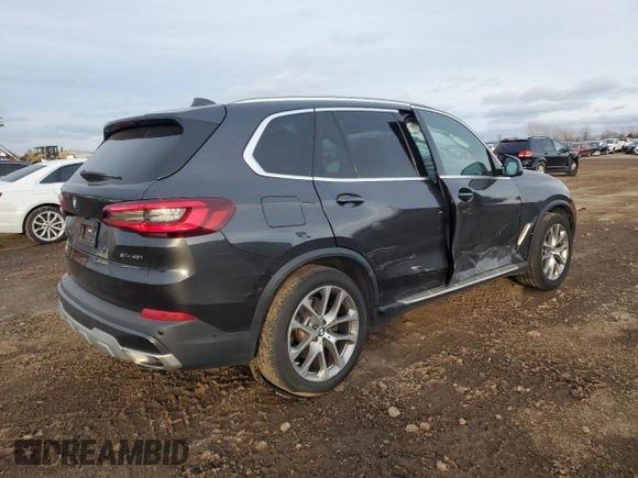 2023 BMW X5 sDrive40i with VIN 5UXCR4C02P9P50509, listed as a Copart auction lot 43577845 with 40,446 mi miles and Salvage Title. Bid and sale history available at carsss.com. Image 3.