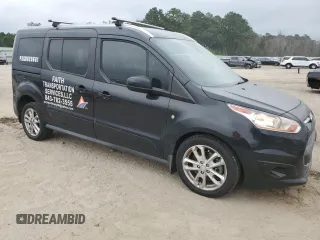 2015 Ford Transit Connect Wagon Titanium with VIN NM0GE9G75F1202422, listed as a Copart auction lot 71294044 with 182,846 mi miles and Clean Title. Bid and sale history available at carsss.com. Image 4.