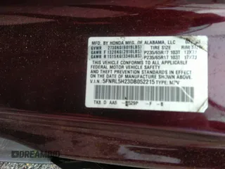 2013 Honda Odyssey LX с VIN 5FNRL5H23DB052215, выставлен на аукционе IAAI как лот 42389009 с пробегом 103 933 миль миль и . История ставок и продаж доступна на DreamBid. Изображение 9.