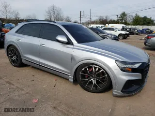 2019 Audi Q8 Premium Plus with VIN WA1EVAF18KD030527, listed as a Copart auction lot 47473323 with 63,503 mi miles. Bid and sale history available at carsss.com. Image 4.