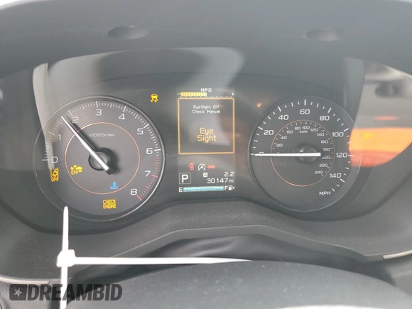 2021 Subaru Crosstrek Premium with VIN JF2GTAPC5MH241346, listed as a Copart auction lot 60843865 with 30,147 mi miles and Salvage title. Bid and sale history available at DreamBid. Image 9.