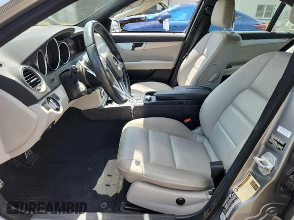 2012 Mercedes-Benz C 250 Sport with VIN WDDGF4HB4CA725244, listed as a Copart auction lot 65667205 with 96,335 mi miles and Salvage title. Bid and sale history available at DreamBid. Image 7.