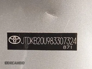 2008 Toyota Prius with VIN JTDKB20U983307324, listed as a IAAI auction lot 42383980 with 193,311 mi miles and . Bid and sale history available at DreamBid. Image 18.