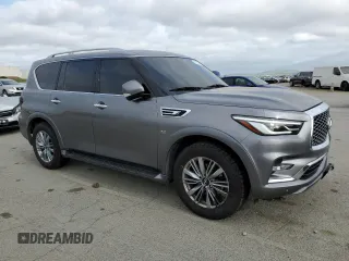 2020 Infiniti QX80 Luxe z VIN JN8AZ2NF9L9701773, wystawiony jako Copart lot #53162755 z przebiegiem 80 188 mil mil oraz Szkoda całkowita • Salvage title. Historia ofert i sprzedaży dostępna na DreamBid. Obrazek 4.