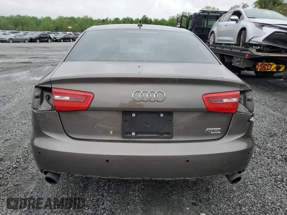 2013 Audi A6 Premium Plus with VIN WAUGGAFCXDN078258, listed as a Copart auction lot 51437285 with 122,345 mi miles and Salvage title. Bid and sale history available at DreamBid. Image 6.