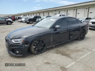 2023 Audi S4 Premium Plus z VIN WAUB4AF49PA010329, wystawiony jako Copart lot #57751685 z przebiegiem 26 608 mil mil oraz Szkoda całkowita • Salvage title. Historia ofert i sprzedaży dostępna na DreamBid. Obrazek 1.